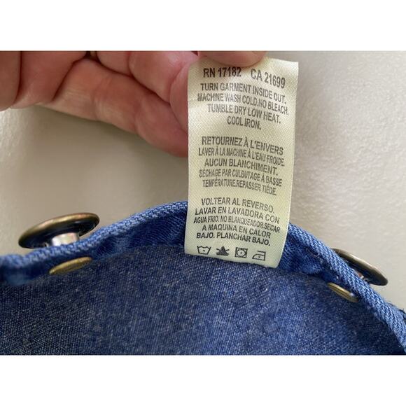 Liberty Denim Bib Overalls Mens 40x27 Blue Carpenter Workwear Dark Wash Grunge - Picture 7 of 11